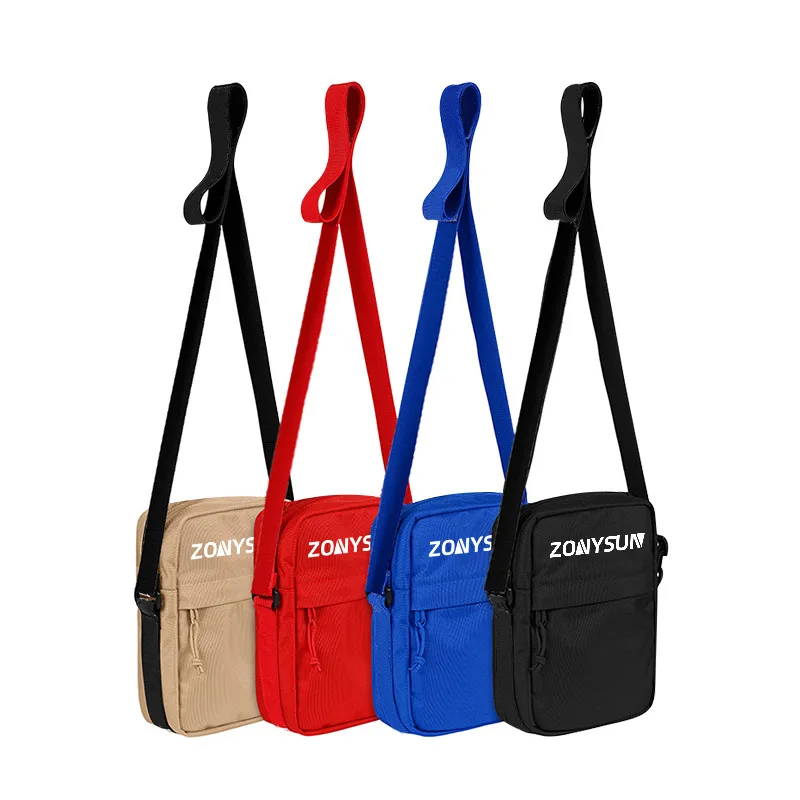 

Custom Brand Street Cool Unisex Small Square Bag Casual Women Sling Messenger Bag Male Sports Cross Body Men Shoulder Bag OEM, Black, red, blue, khaki, custom