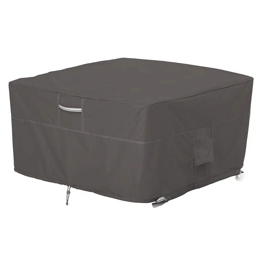 

42" long *42" wide *22" high Square Fire Pit Table Cover, Brown