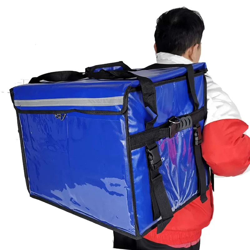 

Waterproof Aluminium foil food delivery bag mochilas delivery for motorcycle, Black, red, blue, green, orange