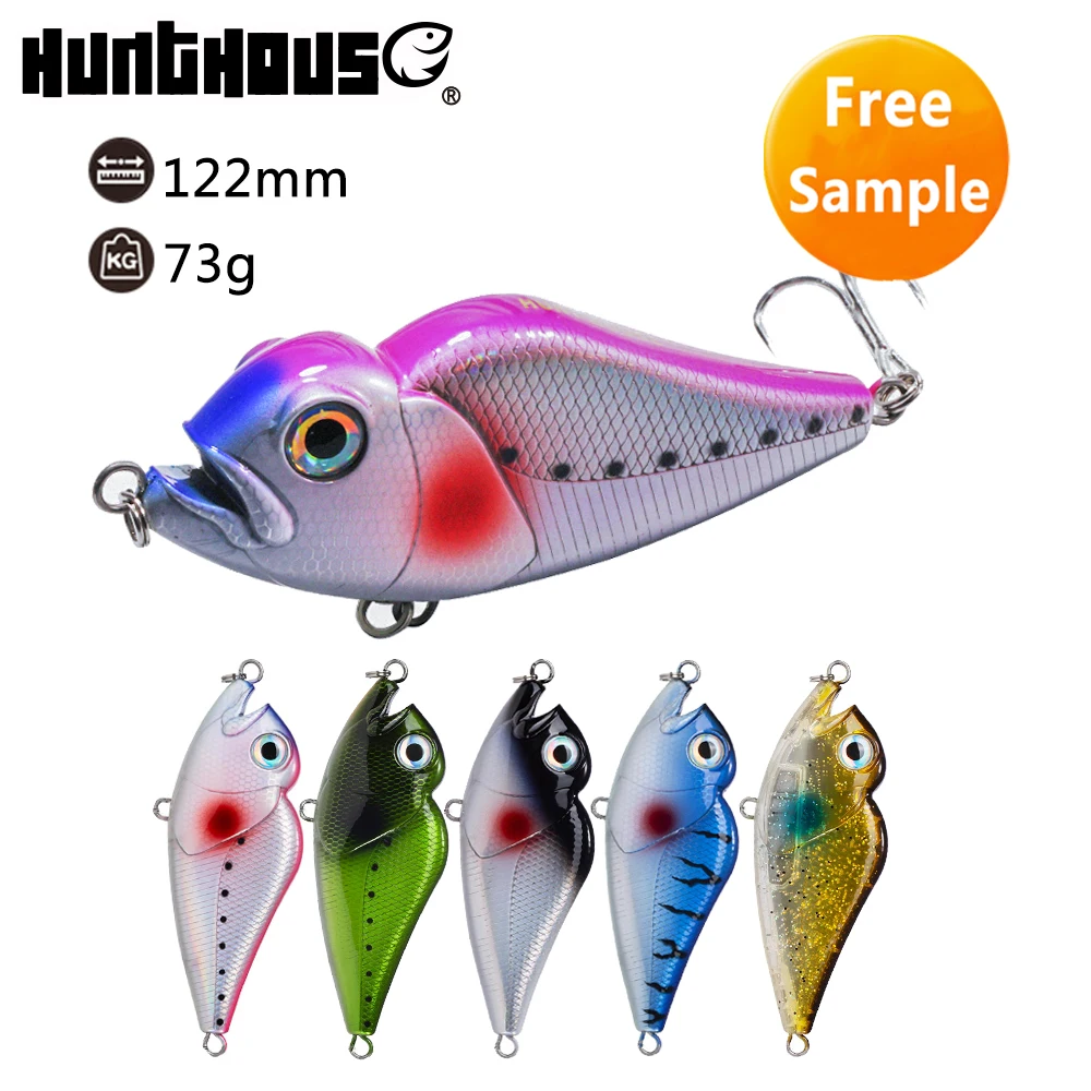 

Hunthouse saltwater fishing pick bait sinking hard vib lure, 8 colors