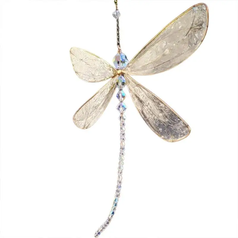 

Dragonfly Crystal Suncatcher Hanging Crystal Suncatcher Balls Garden Wall Patio Decor Car Pendant Dragonfly Pendant Ornament