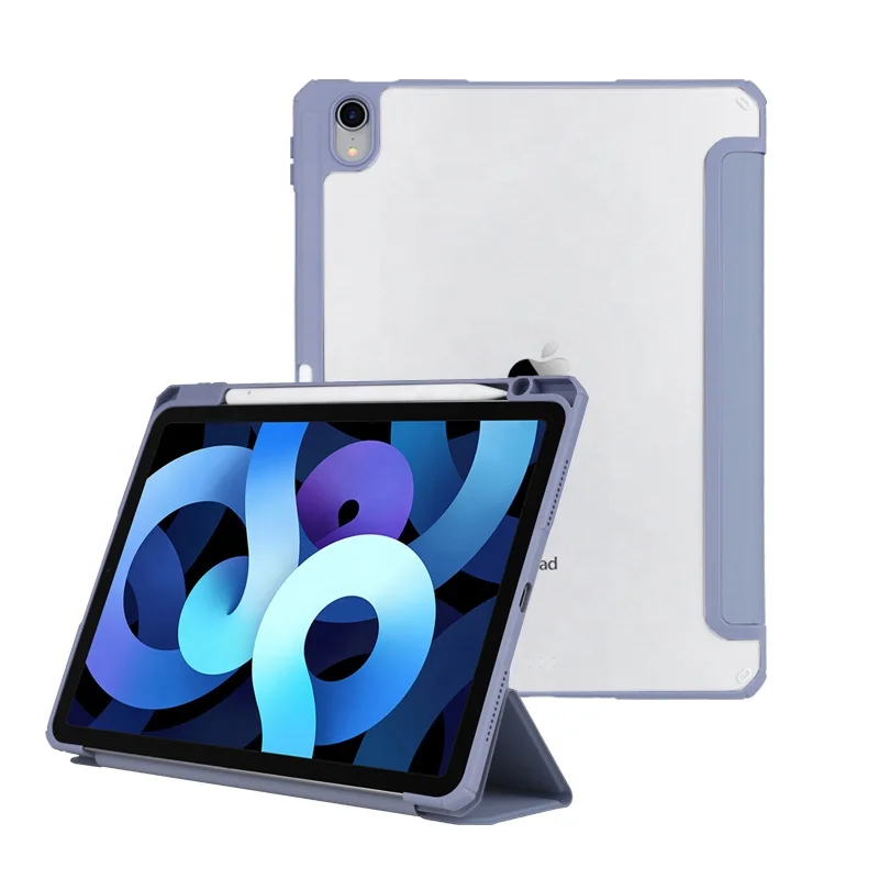 

PU leather shockproof tablet PC protective clear back cover case for iPad 10.9 inch case