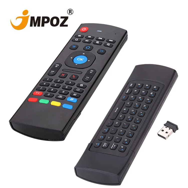 

New Fly Air Mouse 2.4G Wireless Mini Keyboard Mouse Somatosensory IR Learning 6 Axis Remote Control Combo MX3 fly mouse