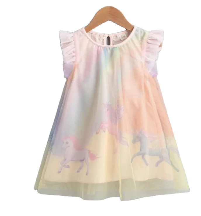 

Private Label Baby Girl Summer Fashion Sleeveless Party Dress 100% Cotton