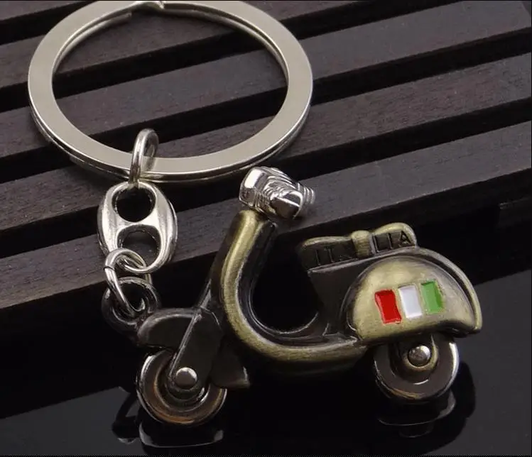 

Custom zinc alloy keychain key ring motorbike bike shaped keychain