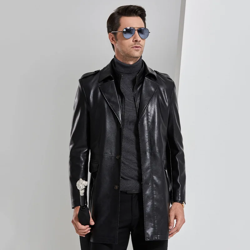 

Wholesale Fashion Men Racer Motorcycle genuine Leather Jackets jaqueta de couro masculino Coat Real Leather Jacket