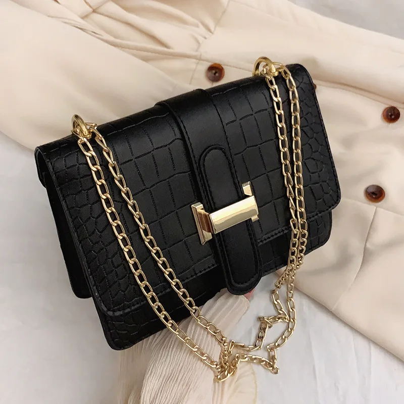 

wholesale china fall chain Retro Crocodile Pattern Shoulder Bags ladies pursesand handbag Hot sale products