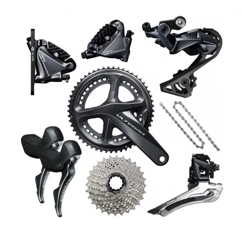 

XMN Ultegra R8020 Hydraulic Disc Brake Set - Plane - 2x11 - Speed, R8000, Black