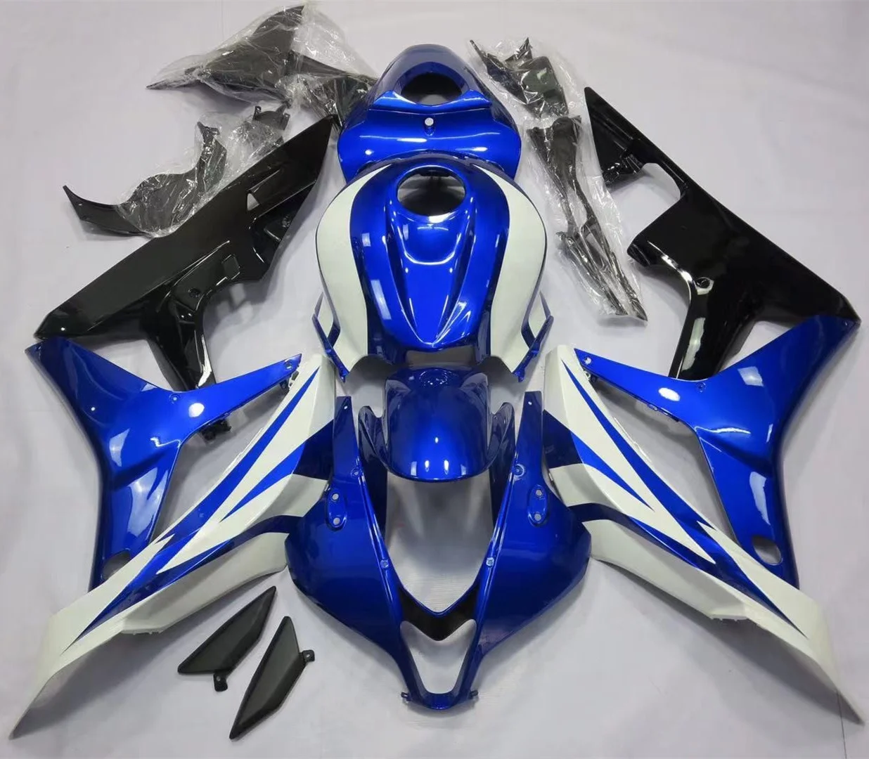 

2022 WHSC Blue And Black White Motorcycle Accessories For HONDA CBR600 2007-2008, Pictures shown