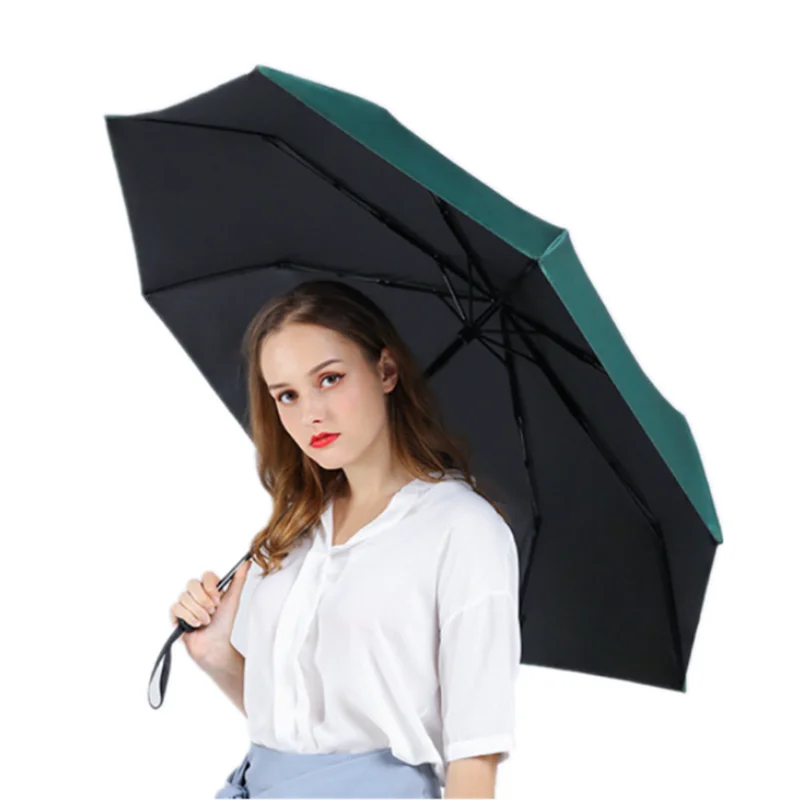 

black caoting candy color uv five folding pocket travel umbrellas for girls with portable bag sun parasols
