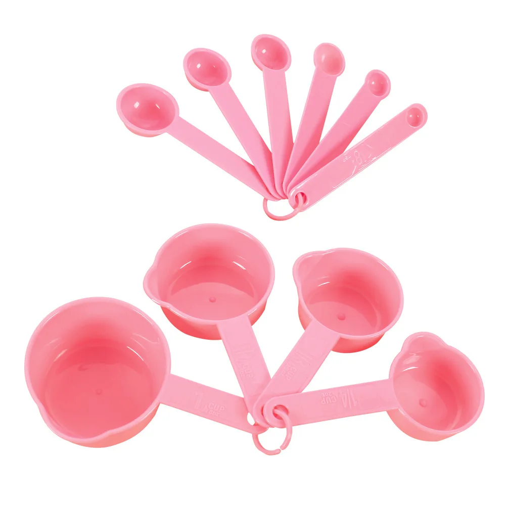 

10 Pcs Plastic Measuring Cups and Spoons Set for Baking Kitchen Accessories, Customized