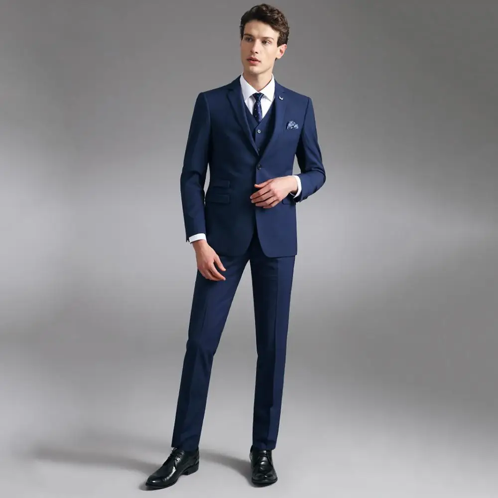 

Fashion 3 Piece Slim Fit Single Breasted Turkish Men Suits, As picture