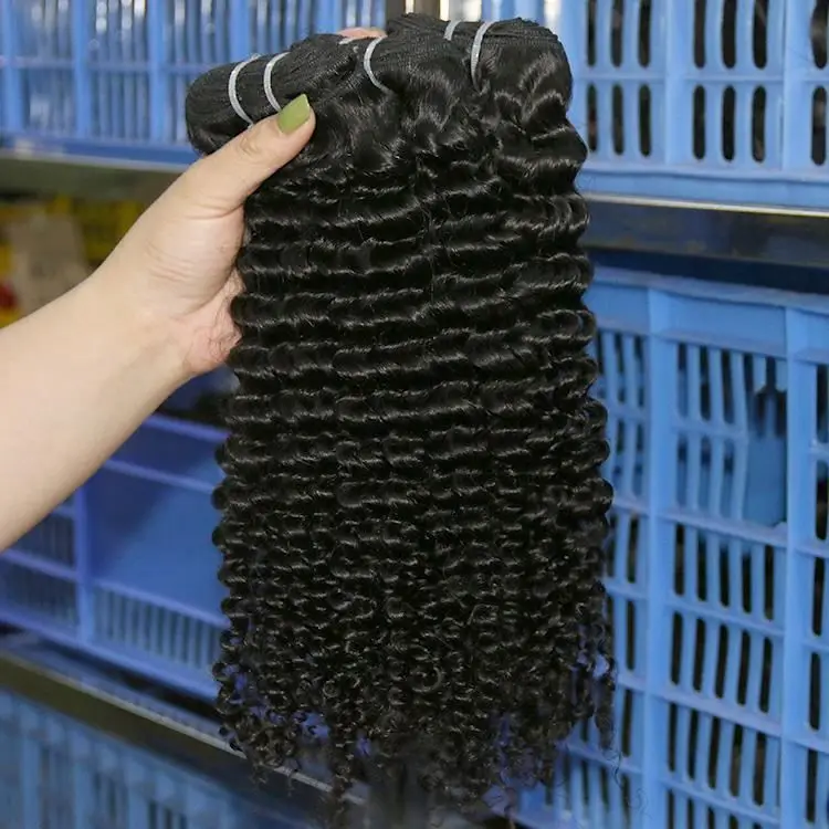 

Brazilian Deep Curly Human Hair Weave Virgin Cuticle Align Unprocessed Hair Bundles