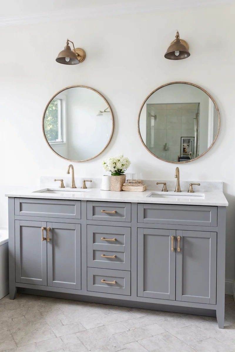 EverCraft 48-inch gray vanity