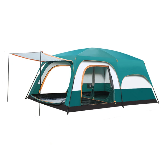 

cheap 8-12 persons outdoor, luxury family camping tent large two rooms Automatic dome glamping tents waterproof for sale/, Green/blue/brown/orange
