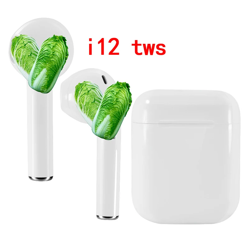 

Inpods I12 Tws BT Earphone V5.0 With Macaroon Colorful Case wireless Headphones Earbuds Earphone, White green red black
