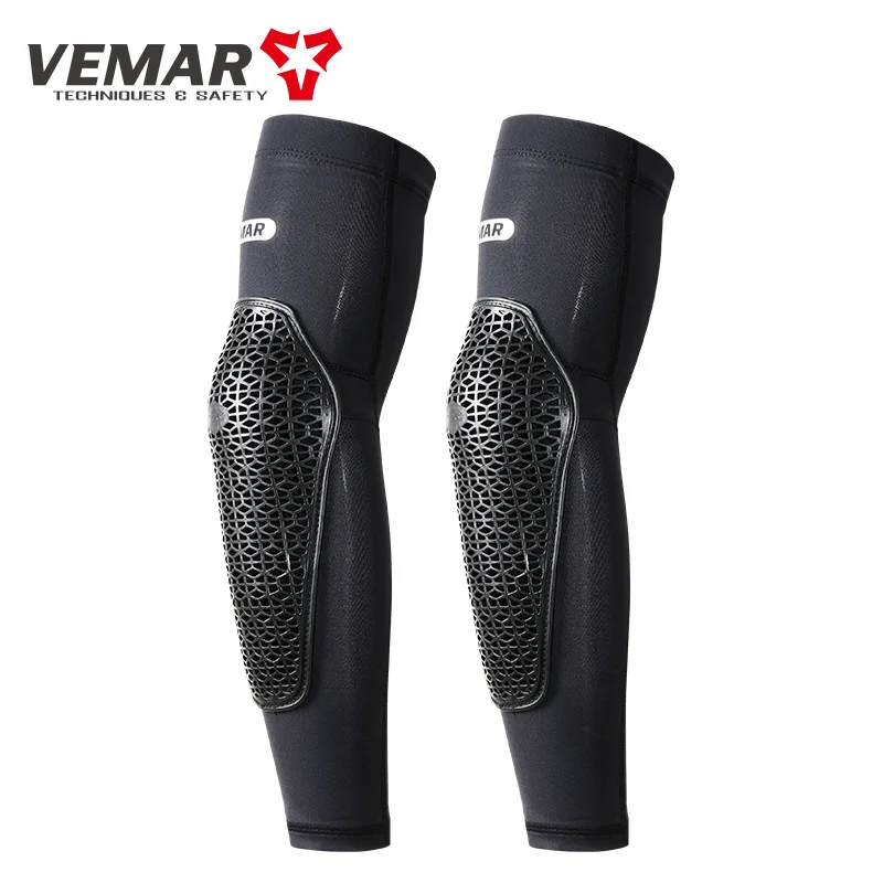 

Vemar Motorcycle Bike Hand Sleeve Protector Pads Soft Elbow Pads Protector Motocross Racing Elbow Guard Protective Gear Moto, Black