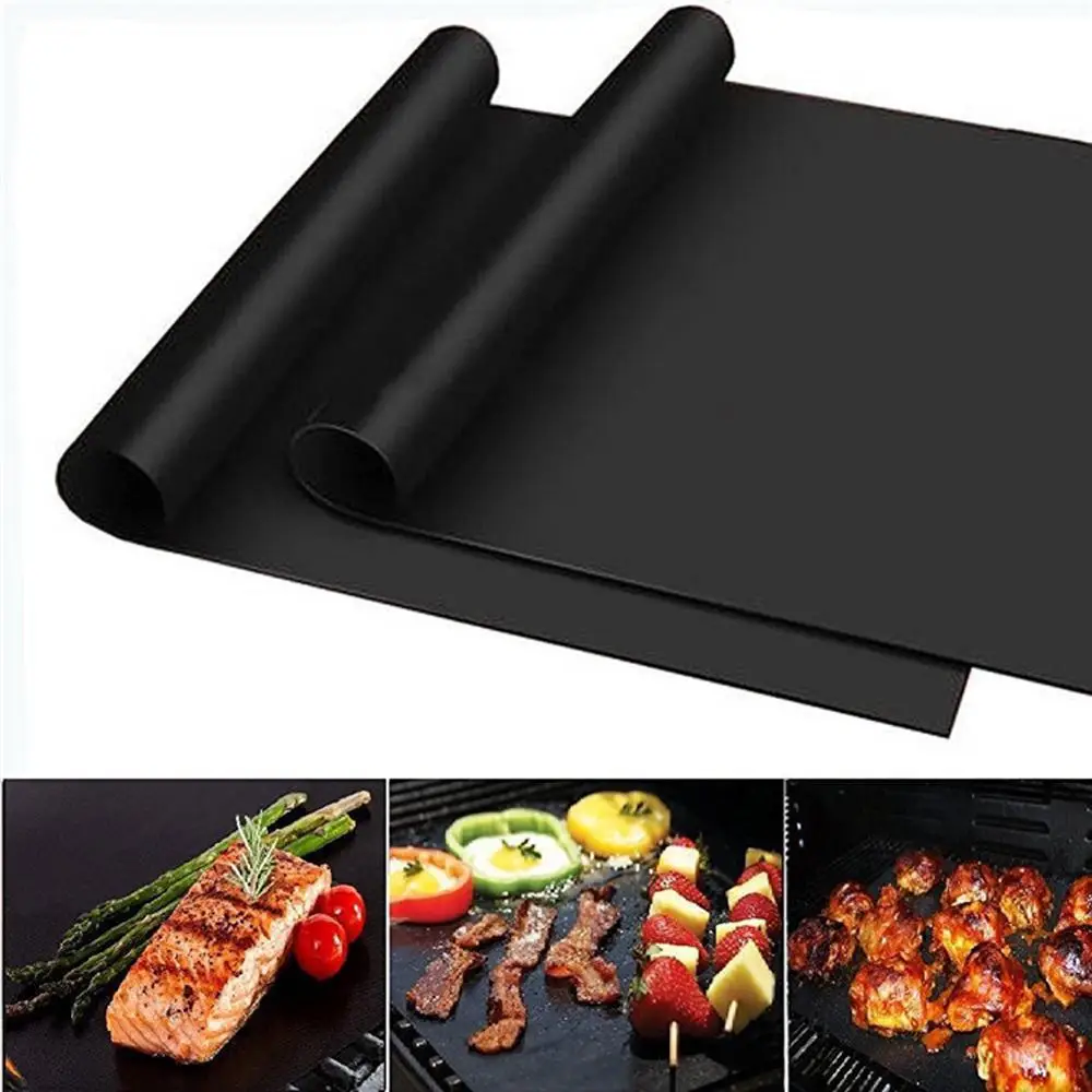 

Non-stick BBQ Grill Mat 40 * 33cm Baking Mat Cooking Grilling Sheet Heat Resistance Easily Cleaned Kitchen Tools