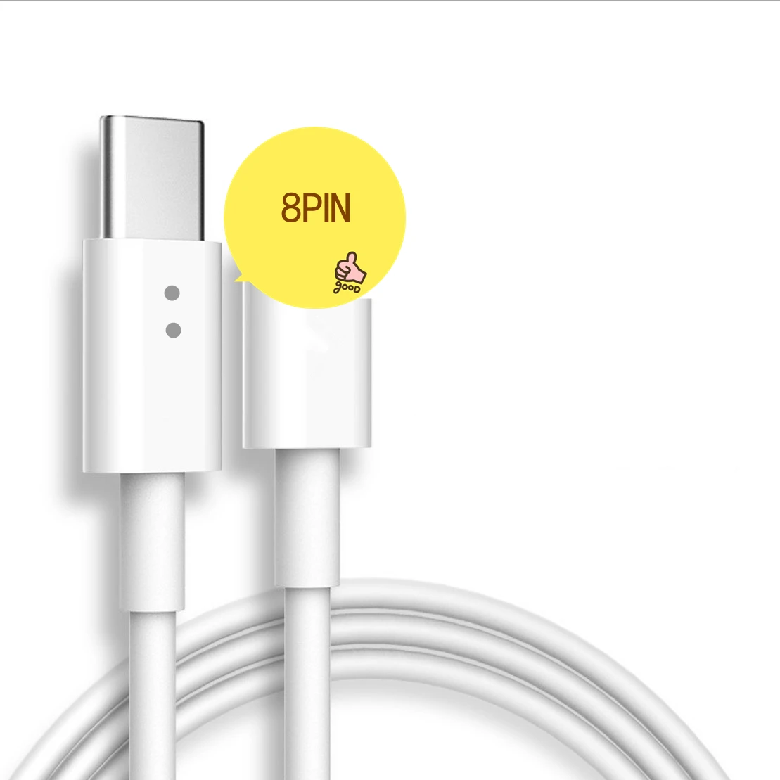

Factory Supply Low Price Durable 18W Fast PD Phone Charger Type C USB-C To 8 Pin Charging Data Cable For i12, White