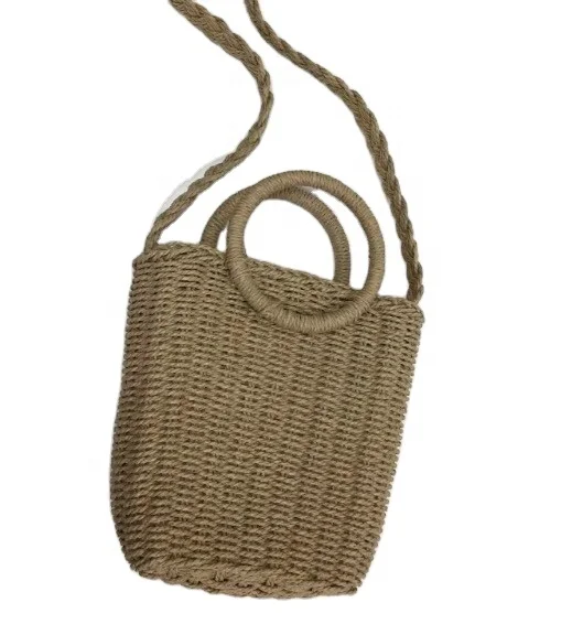 

Ellyson hot sale summer beach ladies mini fashion hand-woven straw cross-body bag