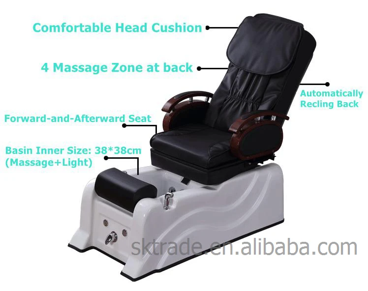 
SK-PC001-4 Hot Sale Factory Price Nail Spa Salon Use Massage Manicure Pedicure Chair 