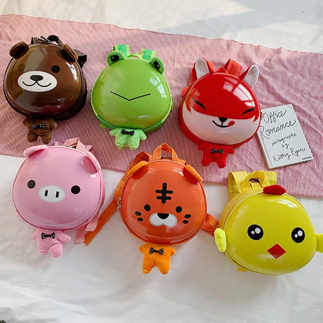 

HEC2020 Wholesale Baby Kids Animal Cartoon school bag Cheap Cute backpack