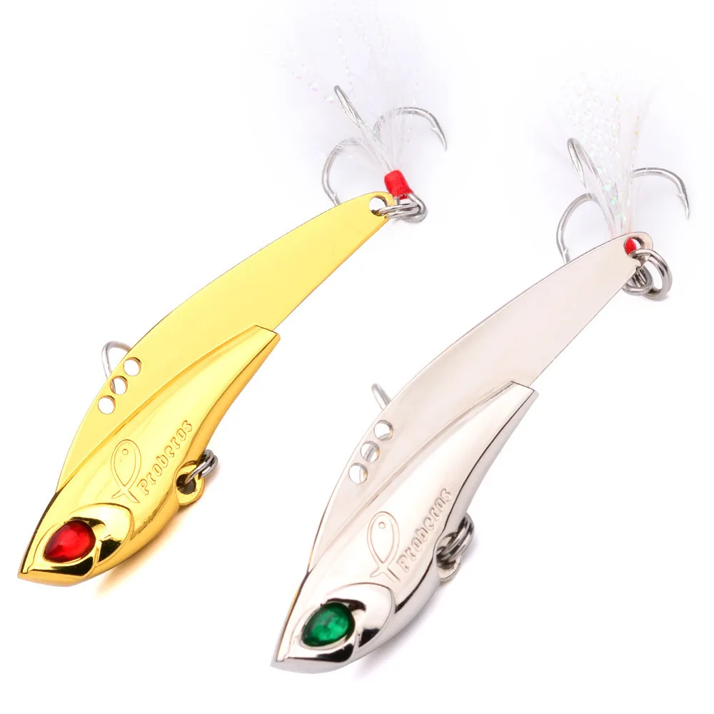 

1Pc Metal Spoon Bait Fishing Lure 11g 16g 23g Bass Sea Fishing Tackle Wobbler Feather Hook Spinnerbait Hard paillette Bait Pesca