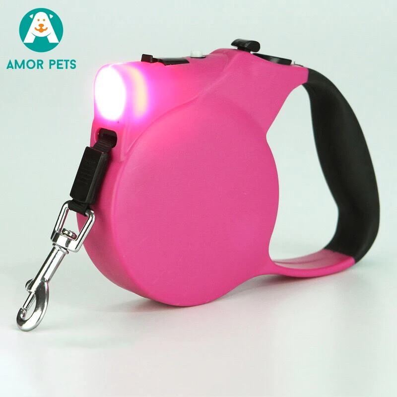 

Pet Led Spring For Dog Retactable Auto For Cats Durable Retractable Dog Leash Set, Customized color