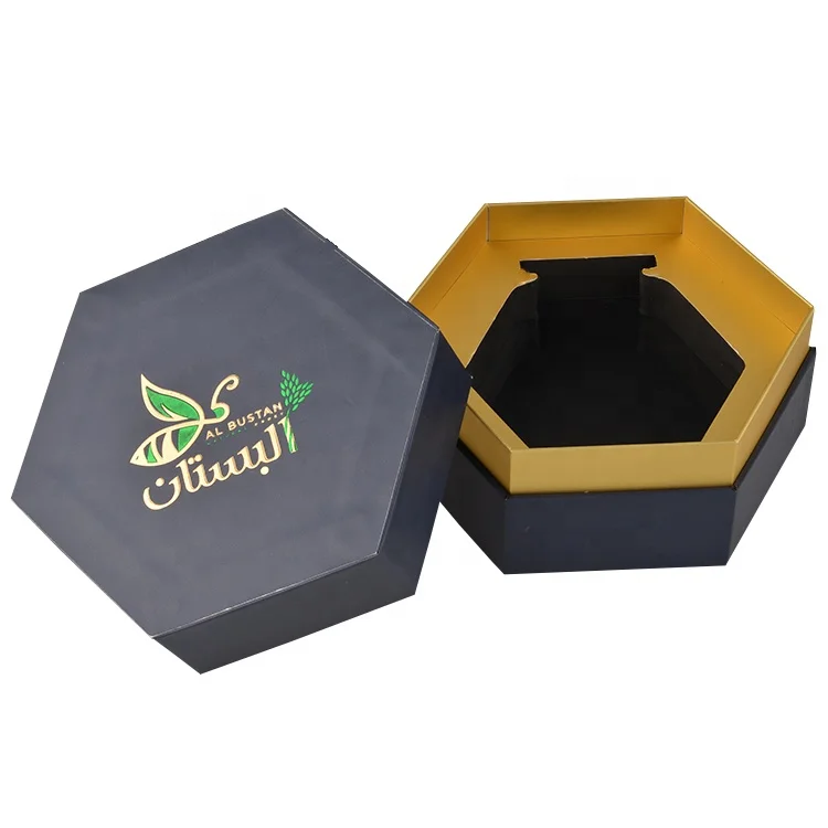 
Manufacturer New Style Hexagon Honey Packaging Gift Boxes Custom Honey Box Packaging 