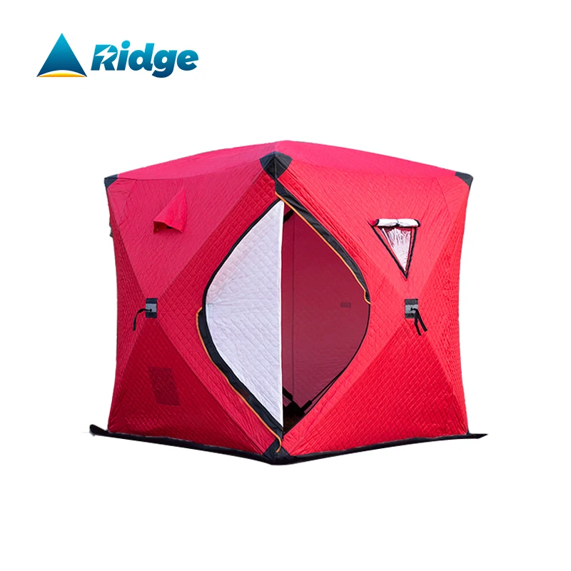 

Hot selling Fully automatic 210D Oxford Winter ice fishing tent Portable camping cube tent Insulated Sauna Tent, Red/yellow/blue/camouflage/vinyl fluorescent green/black