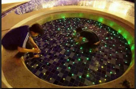 Factory direct sale underwater fiber optic pool star light material also for plaza floor tile decoration