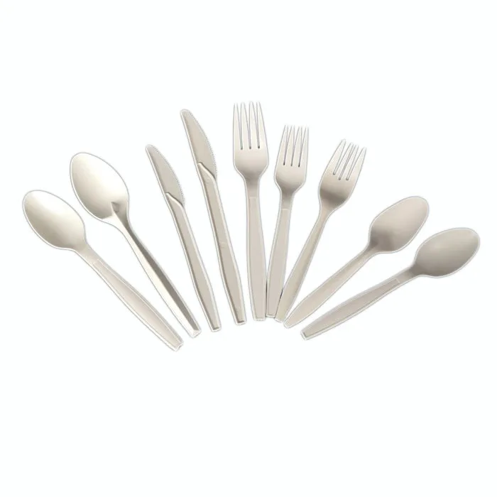 corn starch pla compostable cutlery set