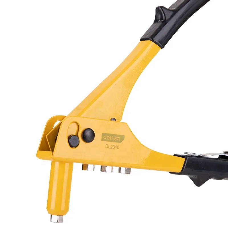 

Excellent Heavy Duty Pop Hand Riveter Nail Guns Hand Tool for Sale with A Steel Body and a Spring-Loaded Rubber Handle