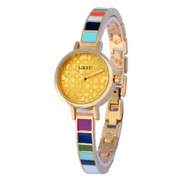 

Quartz Golden Women Wrist Watch Bracelet Design Waterproof Fashionable