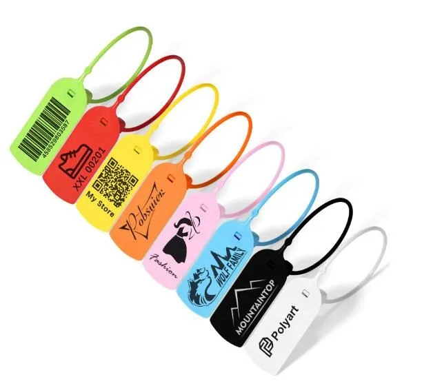 

Hongmei PB010 self locking Nylon Cable Marker plastic tie price tag for garment clothing T shirt bags, Customized color