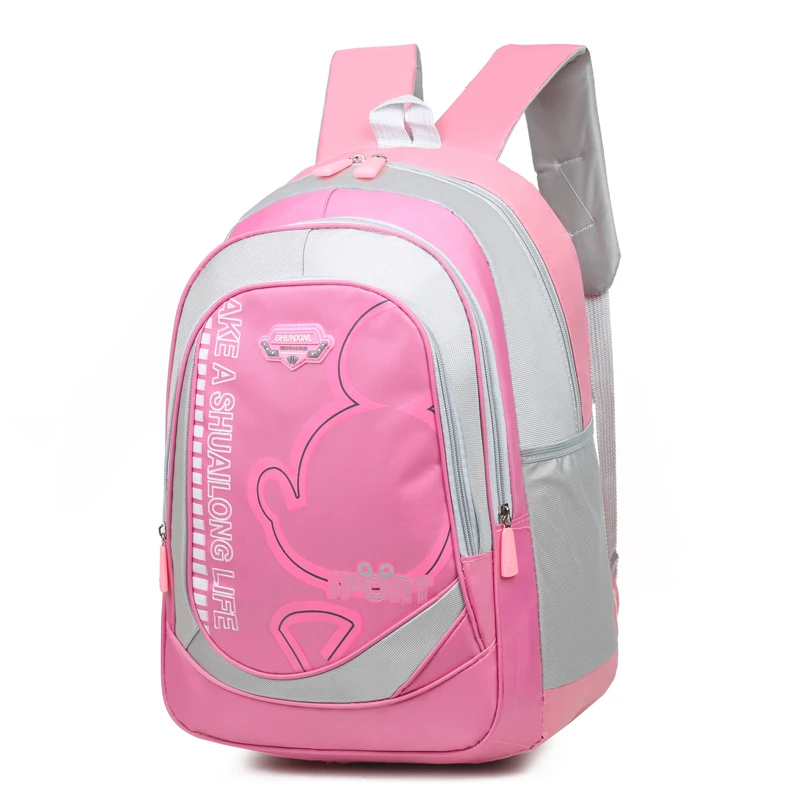 

17 inch cartoon printing cheap price school backpack for children kid teenager, Black, blue, dark blue, red, pink