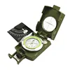 Multi function zinc alloy military Compass Outdoor Camping hiking with Glass and Paper box packaging