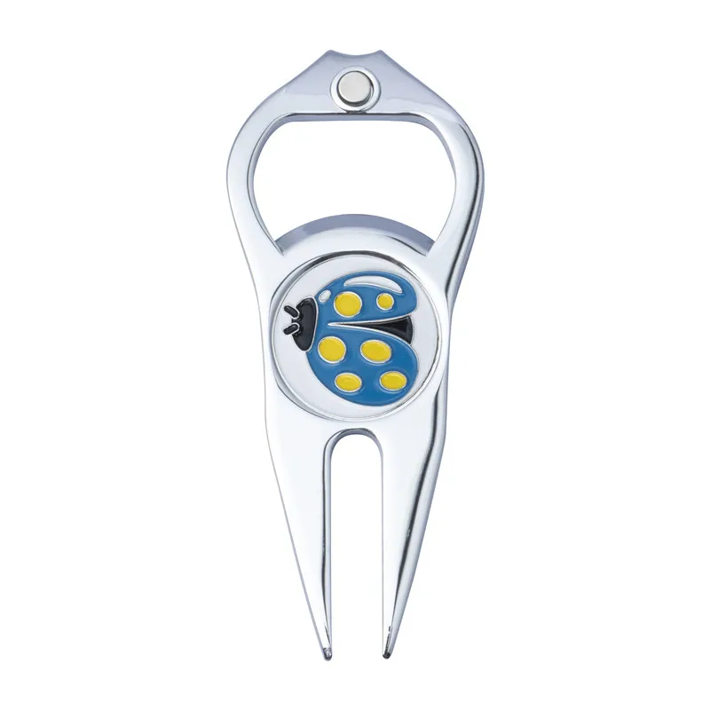 

Hot Sale Automatic Golf Repair Tool All Metal Ball Marker and Foldable Divot Tool Available on platform