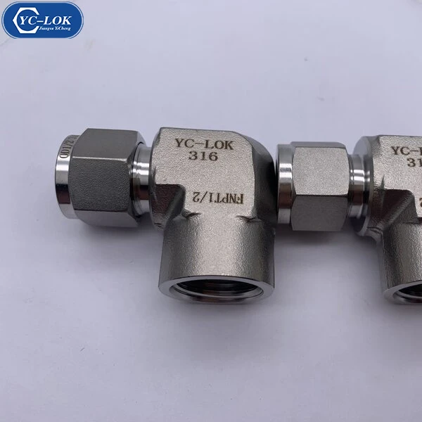 

Hot Sale 90 Degree high pressure fitting Stainless Steel Tube Elbow Connector Hydraulic Parts for for hydraulic
