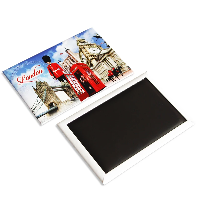 

2021 Wholesale cheap tourist Germany cities country custom souvenir 3d metal tinplate fridge magnet business card, Cmyk