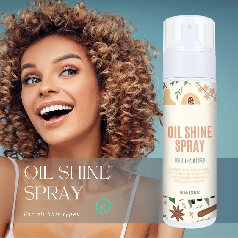 

New Nourishing Shine Control Frizz Smoothing Organic Oil Hair Sheen Spray For Wigs And Braids