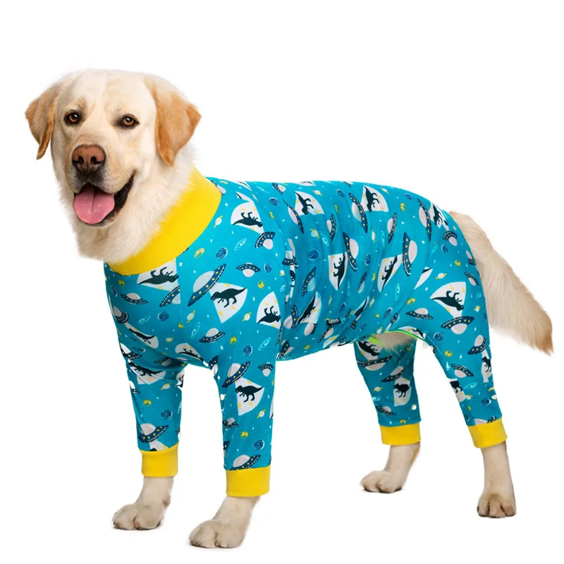 

5XL Large Dog Clothes Ropa Para Perros Grandes Printing Winter Pet Accessories, Astronaut, dinosaur, giraffe, elk, camouflage