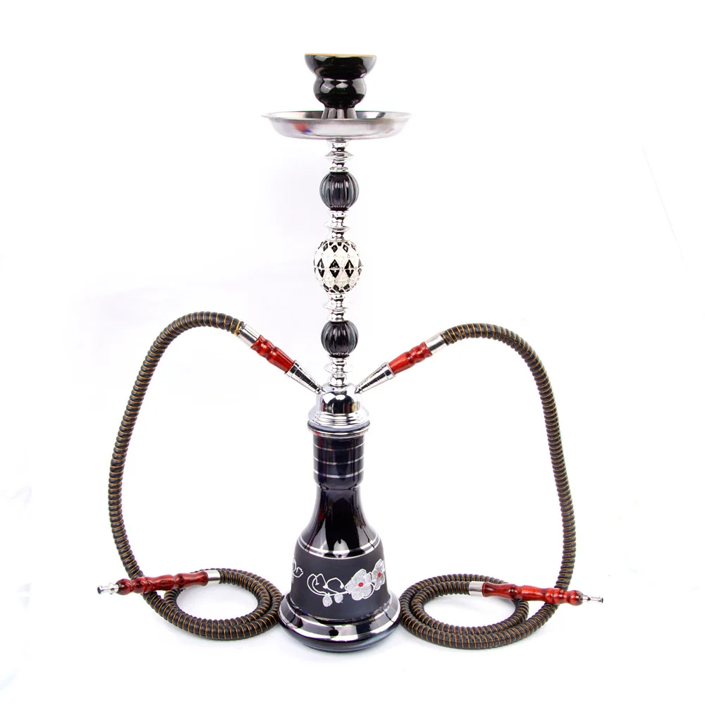 

21inches Arab hookah set factory direct finished product customization shisha hookah glass hookah shisha, Black