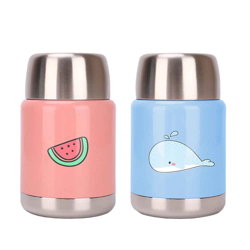 

Popular Custom Color School 500ml Stainless Steel custom metal bento lunch box food jar for kids, Customized color