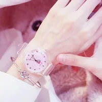 

Watch Women Harajuku Style Watch Female Middle School Student Plastic Belt Trend Girl luxury marilyn monroe Quartz