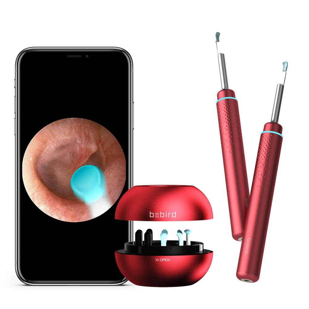 

High Precision Endoscope 350mAh with Magnetically Charged Base wireless wifi video otoscope ear camera 1080p