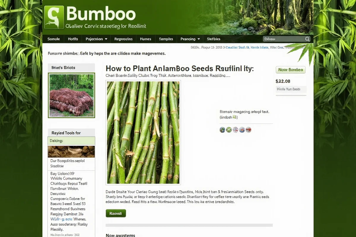 how to plant a bamboo seed