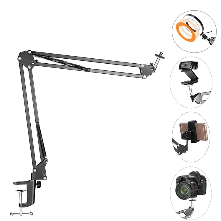 

Flexible Overhead Tripod Mount for Camera Webcam Ring Light, Desk Mobile Phone Over Head Tripod for Video Recording Live Stream