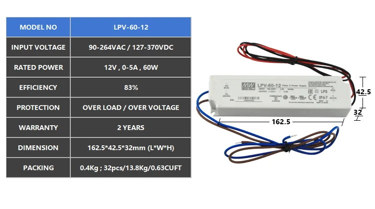 Lpv 60 12 схема подключения