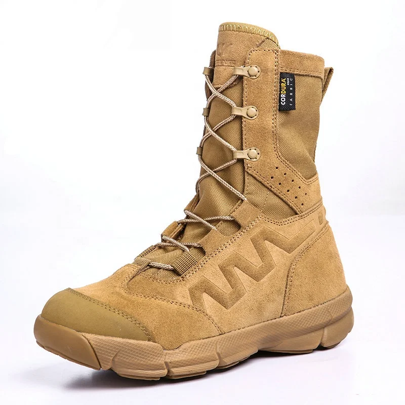 

Tactical High quality mens leather boots Waterproof Trekking Climbing Military safety Army boots